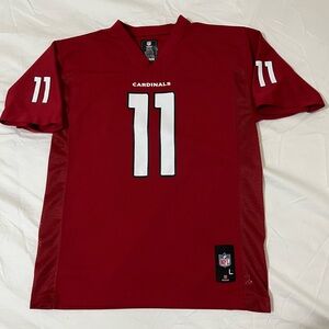 NFL Arizona Cardinals Red Kids Jersey Boys Size Large 14/16 #11 Fitzgerald